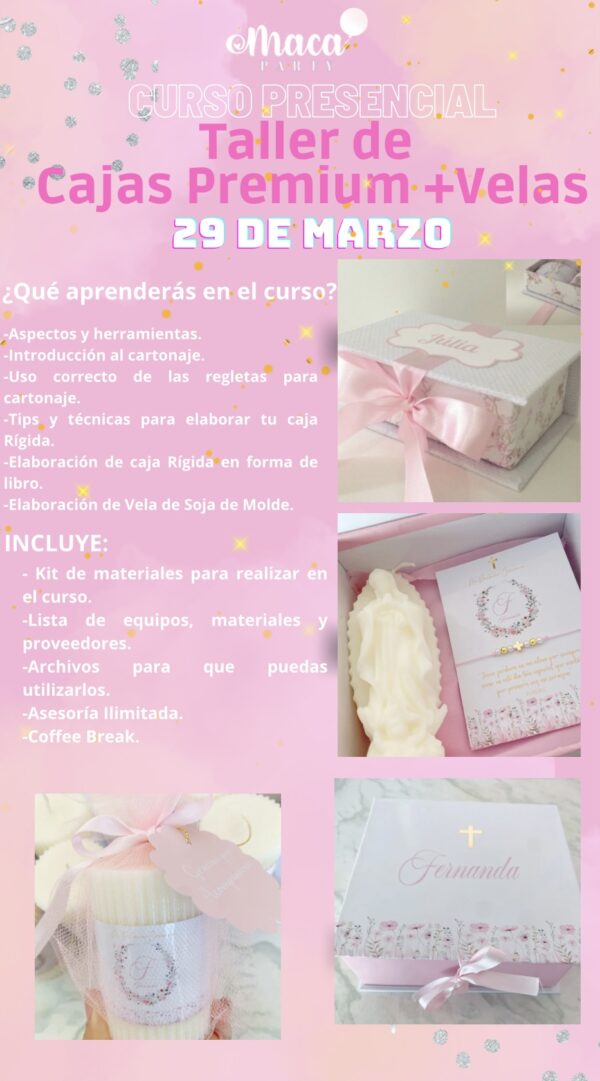 Taller Cajas Premium + Velas