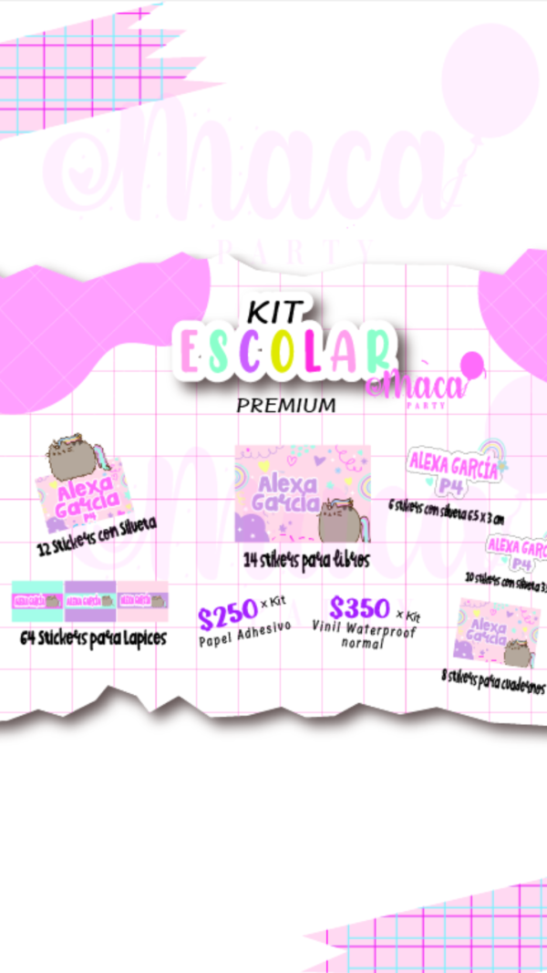 KIT DE ETIQUETAS ESCOLARES - Imagen 4