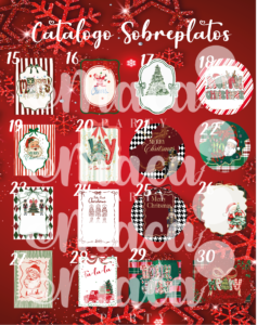 SOBRE PLATOS NAVIDEÑOS (ARCHIVOS 100% DIGITAL)